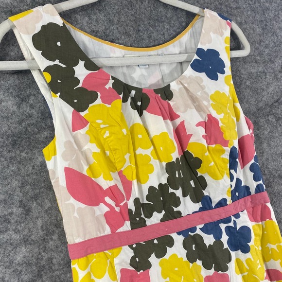 Boden Mini Dress 4 Floral Spring Shift Sleeveless Preppy - Picture 4 of 9